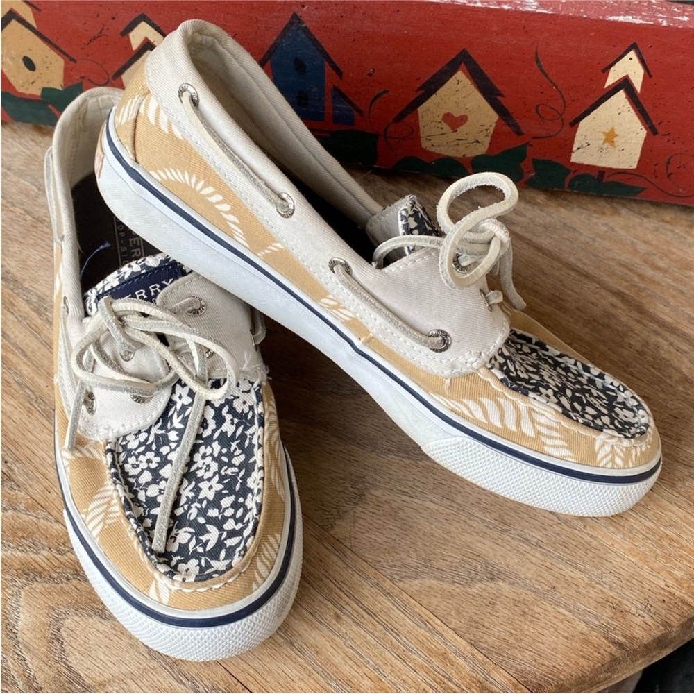 Sperry Top-Siders Floral Floral Pattern Boat Shoes